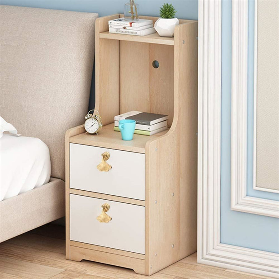 Knobs Kitchen cabinets Knobs Kitchen Cabinets,Simple Leaf Cabinet Handle Pull(4pcs), Wardrobe Single Hole Brass Grab Handles, Wardrobe Bathroom Cabinet Knobs (Color : Gold*4, Size : 5.3 * 2)