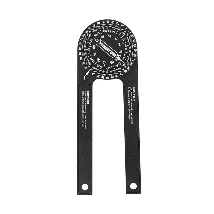 Professional Miter Saw Protractor 360 Degree Angle Finder High Precision Aluminium Alloy Cutting Guide Tool for Carpentry Woodworking and Construction