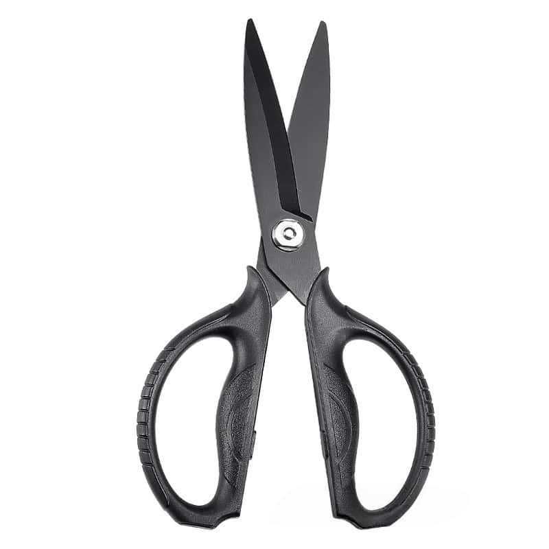 Kitchen Scissors All Purpose Heavy Duty Scissors Titanium Coated, Kitchen Shears for Food, Micro serrated with anti slip blades，non-removable