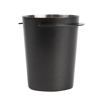 2 pack Coffee Dosing Cup 58mm Coffee Dosing Cup Stainless Steel Bar Dosing Powder Feeder Part DIY Coffee Machine Dosing Tool Accessory (58mm black)