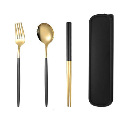 Silverware Sets, 3-Piece Flatware Stainless Steel Heavy Weight Forged Cutlery Eating Utensils Forks Spoons Set Tableware Service