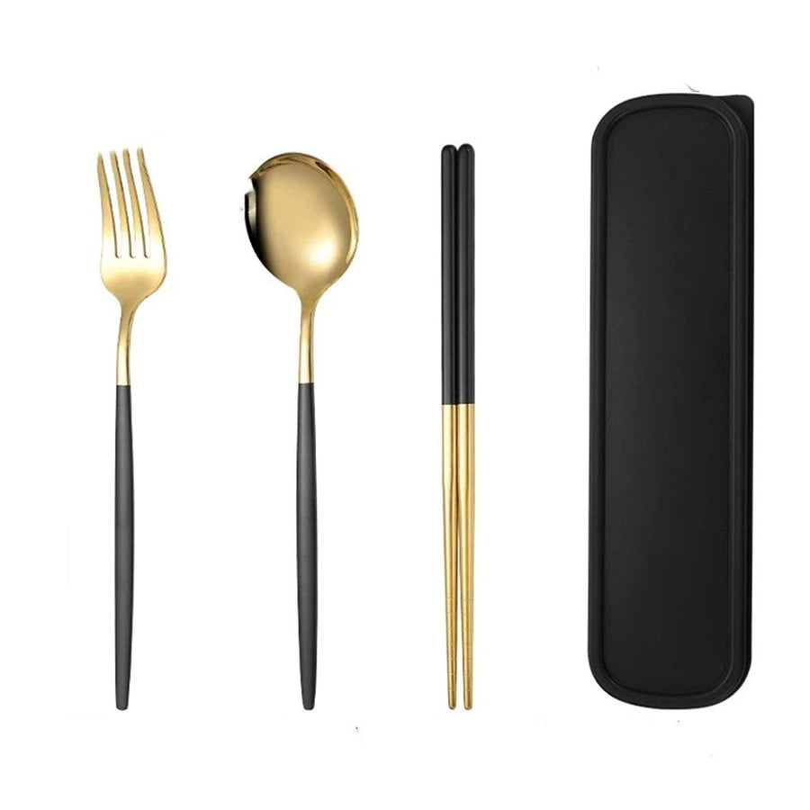 Silverware Sets, 3-Piece Flatware Stainless Steel Heavy Weight Forged Cutlery Eating Utensils Forks Spoons Set Tableware Service