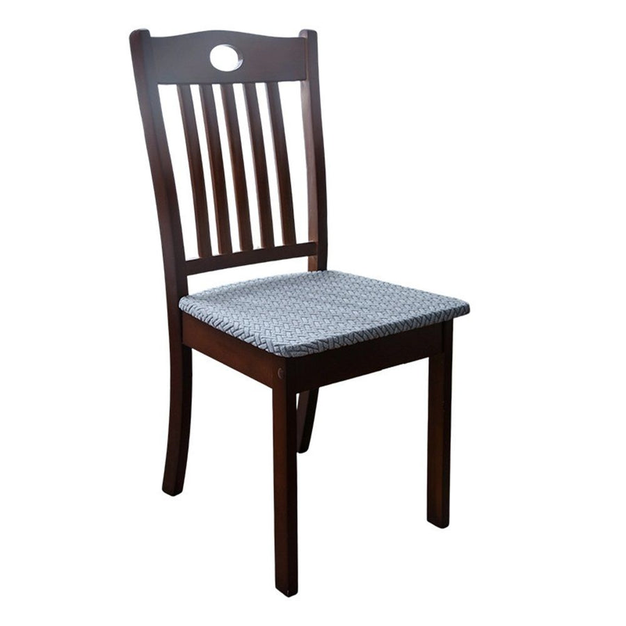 4 PCS-Seat Covers for Dining Room Chair Covers Dining Chair Covers,Kitchen Chair Covers,Removable Washble Dining Room Chair Seat Cover,Chair Slipcovers Protector (Grey,Only chair covers)