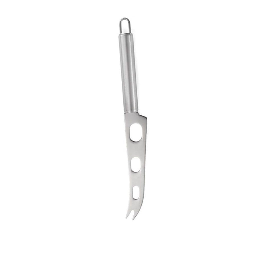 Moist Cheese Knife, Stainless Steel Cheese Slicer Knife Set Cheese Cutting Tools Non-slip Handle (silvery)