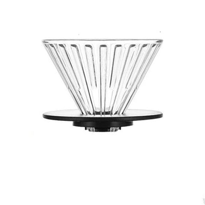 Immersion Pour Over Dripper, Glass Coffee Maker with One-Switch Control for French Press & Drip Styles, Beginner-Friendly All-in-One Brewing System