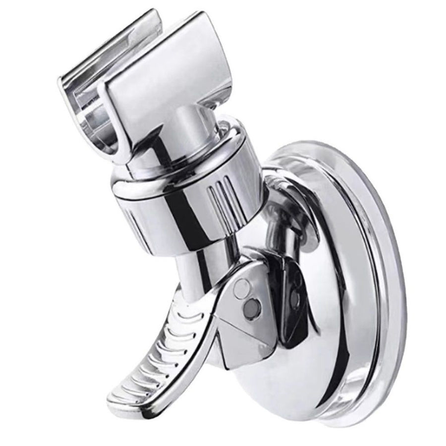 2 pack Adjustable Shower Head Holder, Removable Suction Cup Shower Head Holder, No Drill Wall Mounted Suction Bracket with Polished