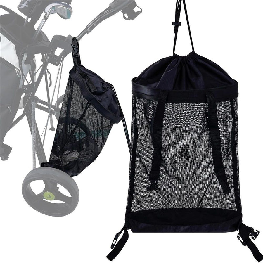 Golf Push Cart Storage Bag and Organizer - Mesh Closure Net Accessories for Cart, Extension Storage Bag,Closure Push Cart Net Mesh Accessories（only bag）