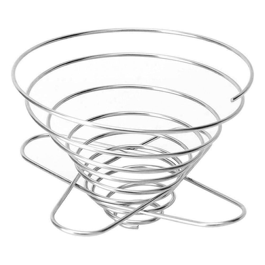 Compact Helix Coffee Maker - Portable Stainless Steel Pour Over Coffee Dripper for Travel, Camping, Bikepacking, and Home - Lightweight, Foldable, and Eco-Friendly Design