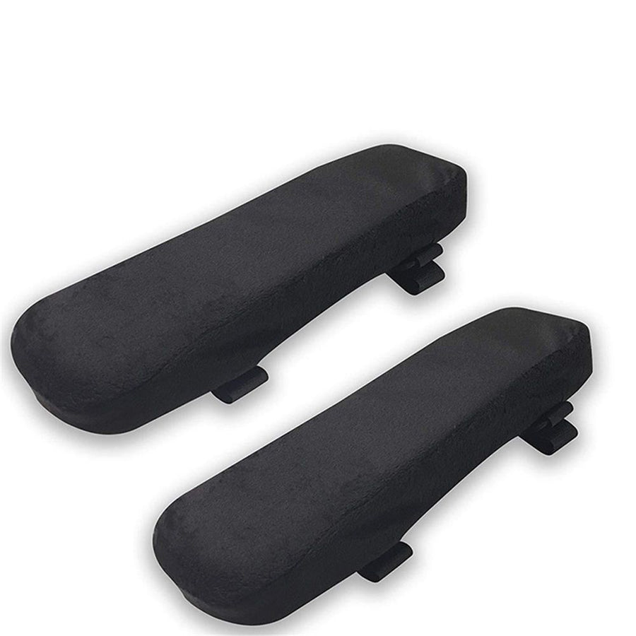2 packs Memory Foam Chair Armrest Pads Cushion, Cover Elbow Pillow for Forearm Pressure Relief (black)