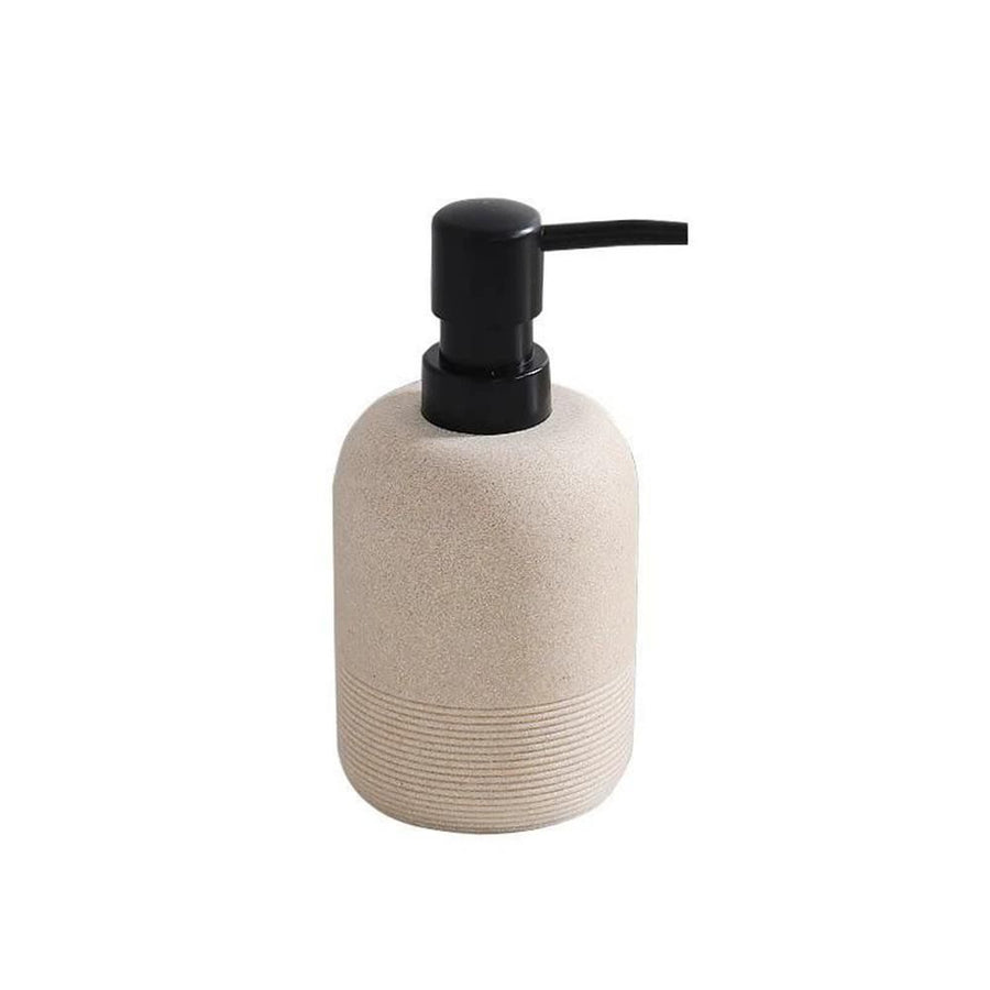Foaming Soap Dispenser, 350ml Bathroom & Kitchen Foam Soap Dispenser, Easy Press Pump, Refillable Hand Soap Dispenser, Modern Decor (cream yellow)