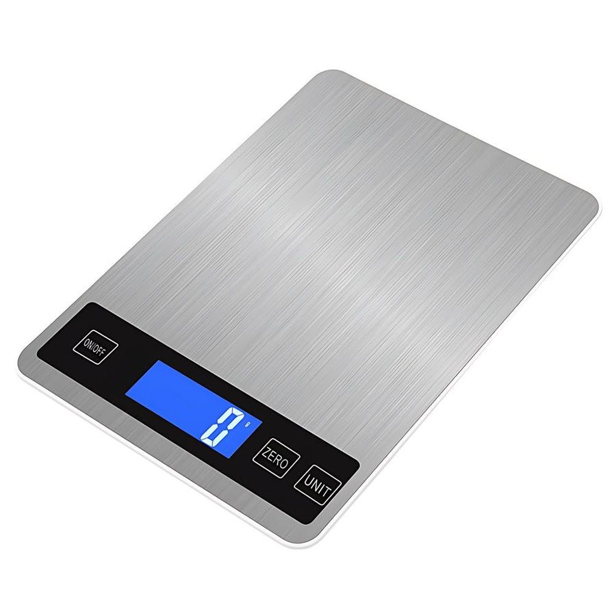 Food Scale - 15kg/33lb Digital Kitchen Scale with Full-View LCD Display, Easy Clean Stainless Steel, Precise for Baking, Cooking & Meal Prep