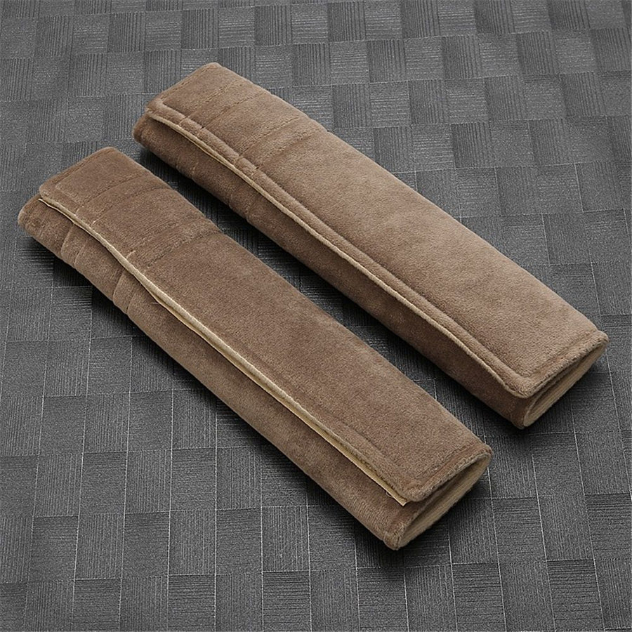 2 PCS Car Seat Belt Cover Pad Long 10.7 Inch, Car Seat Shoulder Strap Pads, Thick Leather Seatbelt Cushion Protect Neck & Shoulder, Universal Car Seatbelt Covers Pad for Most Vehicles