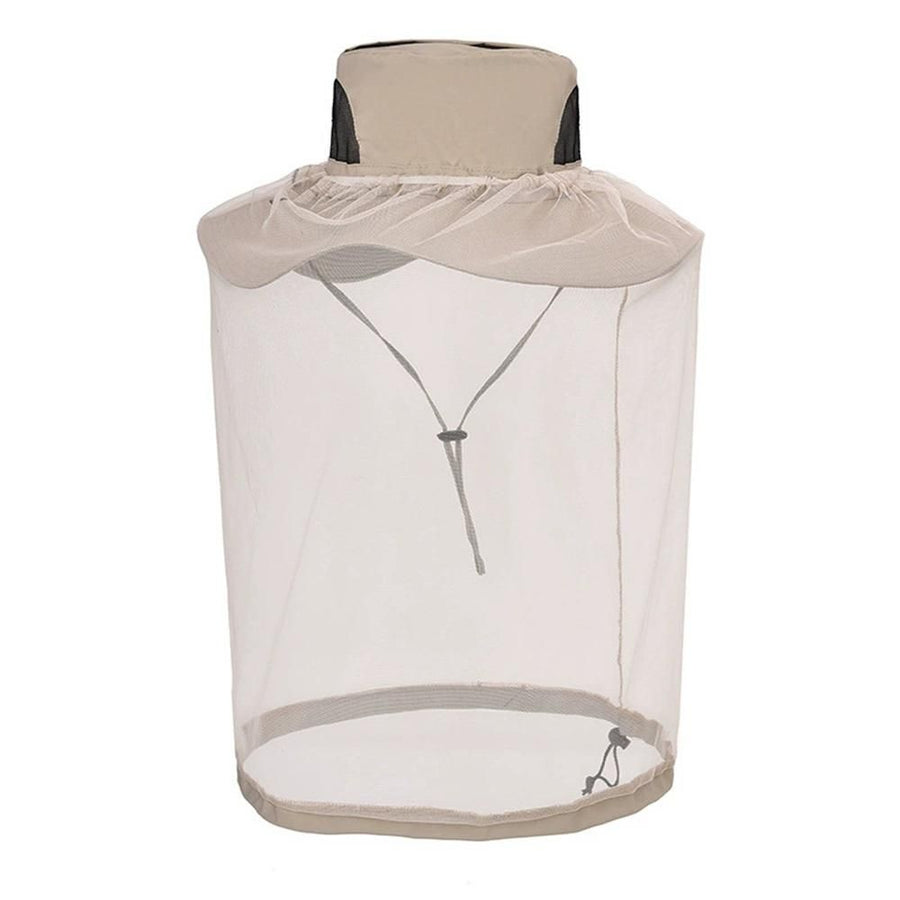 Mosquito Head Net Hat - Bug Cap Sun Protection with Hidden Netting for Beekeeping Hiking Women（khaki）