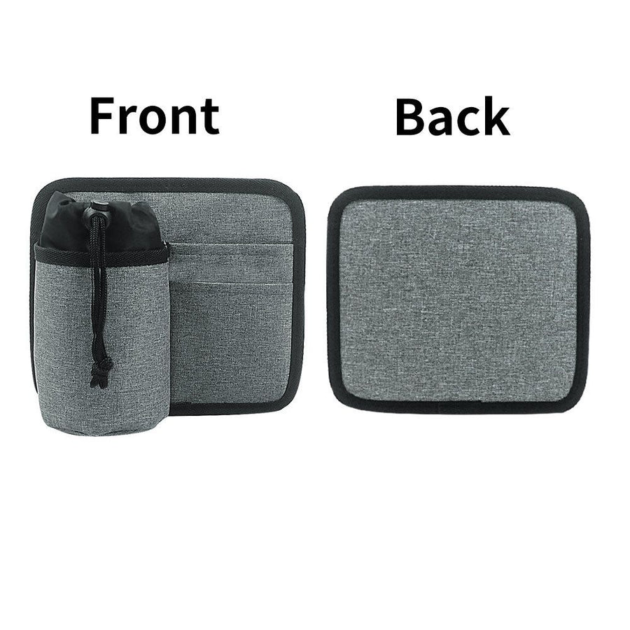 Travel Luggage Cup Holder, Drink Caddy, Luggage Cup Holder Attachment, Free Hand Suitcase Drink Carrier for Drinks Beverages, Coffee, Bottles, Snack (Gray)