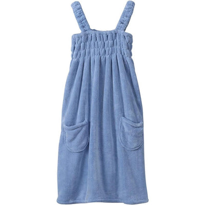 Women Bath Wrap Towel for Spa Shower Bath Robe Shower Cover Up Dressing Gown with Pocket, Quick Dry Bathrobe