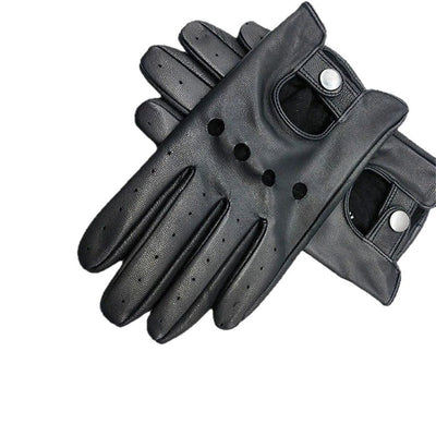 Silverstone Men’s Sheepskin Leather Driving Gloves. Great for Bikers and Motorcycle Enthusiasts (black，L)