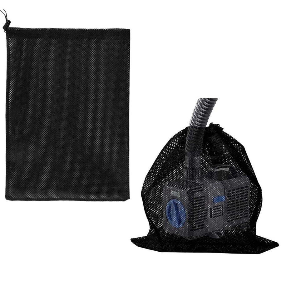 Upgrade Large Pump Barrier Bag, Pond Filter Box, Black Media Bag Pump Mesh Bag, Black Media Bag Pump Mesh Bag for Outdoor Water Fish Ponds (47*47cm, Black,Only bag)
