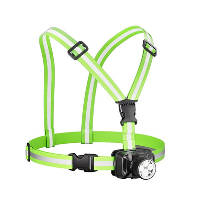 Running Lights for Runners , 6 Modes Running Light with 90°Adjustable Tilt, Rechargeable Visibility Reflective Vest for Night Walking/Cycling/Jogging