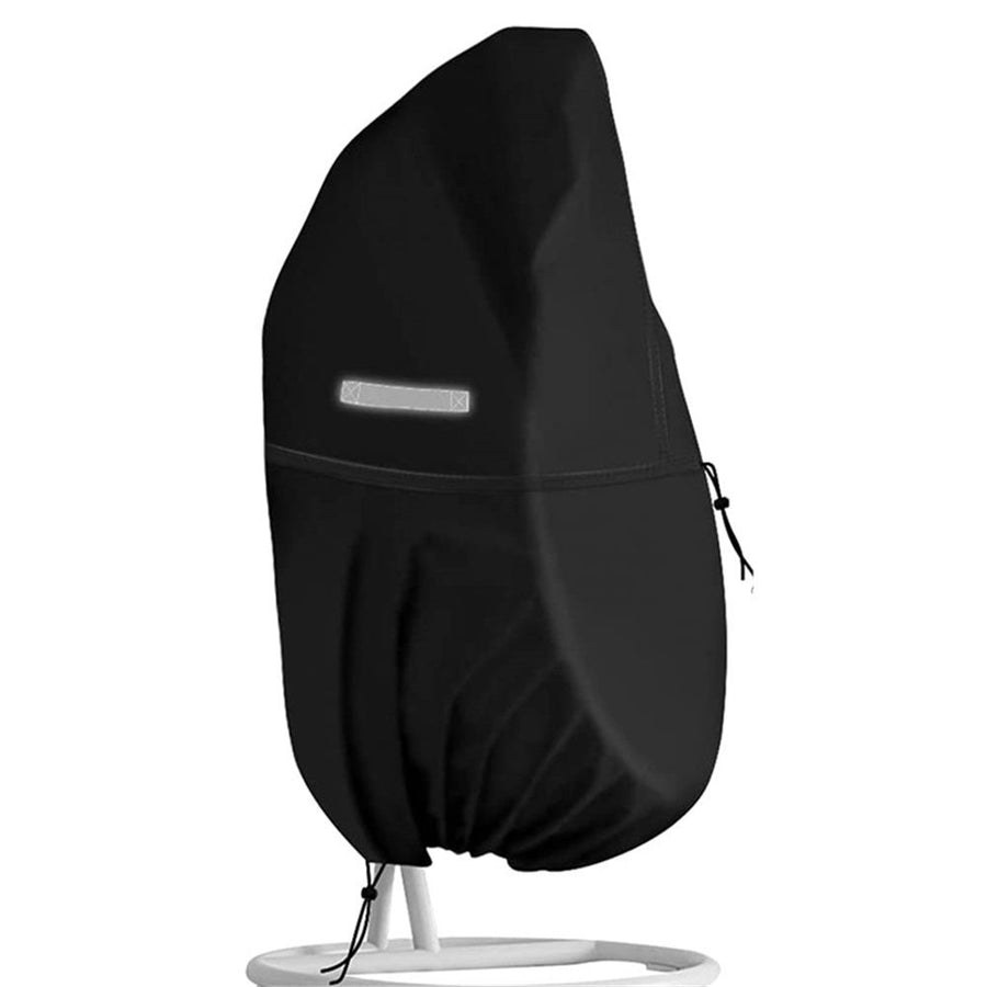 Lawn egg chair cover, indoor and outdoor blinds terrace furniture cover, suitable for terrace egg swings, black（Only furniture cover）
