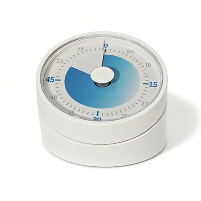 Round Visual Timer - Magnetic Silent Countdown Timer for Kids, Studying, Cooking, Time Management Cute Timer, Perfect for Desktop & Fridge Use.Blue.