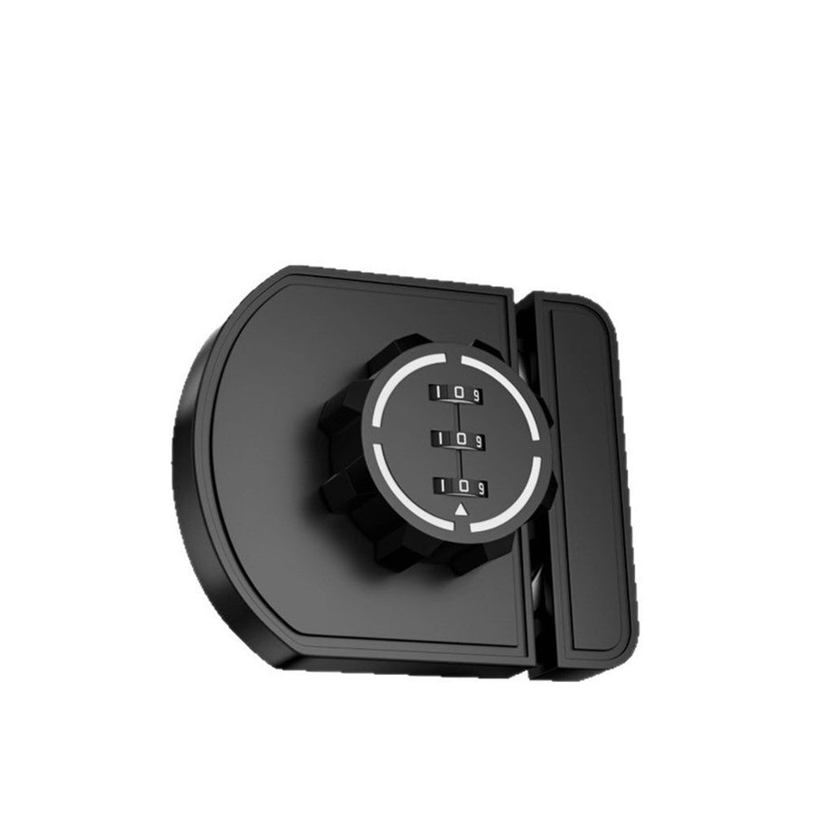 Keyless Combination Cabinet Lock, Anti-Pry 3-Digit Security for Swinging/Sliding Door, Drawer, Cupboard, Locker, Closet, Child Safety, Easy Installation (Black, 1 Pack luminous version)