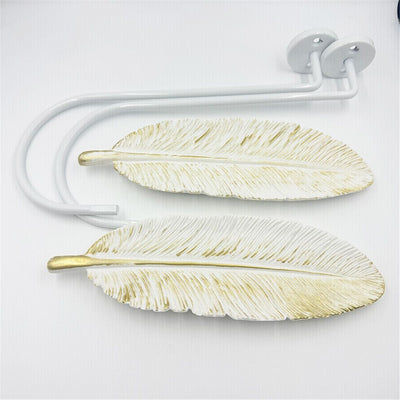 Curtain Tiebacks white Vintage Big Leaf Design Curtain Holdbacks Curtain Drapery Holdbacks Tie Back Hook -2pcs