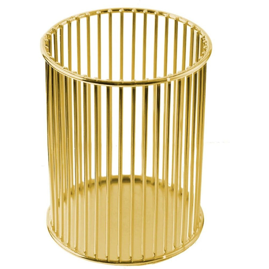 Metal Pen Holder Cup for Desk Makeup Brushes Pencil Holders Home Office Organizer , Makeup Brushes Cup, Pencil Holders, Office&Home Organizer, Gold