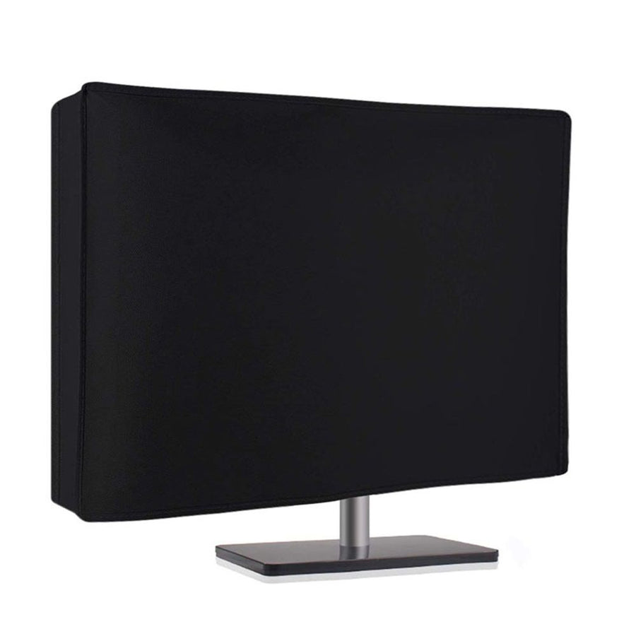 Waterproof Computer Monitor Dust Cover, Black Full Body Cover for Computer Screen Anti-Static LCD-Silky HD Panel Dust Protective Sleeve （BLack 71*10*46cm）