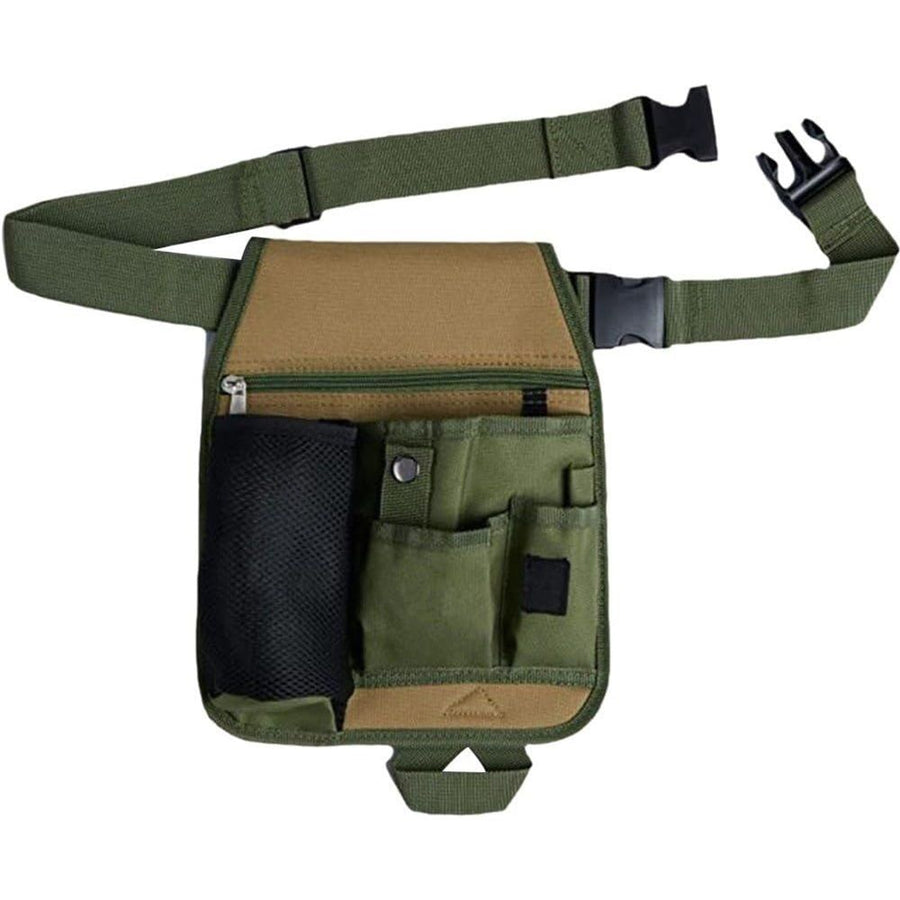 Garden Tool Pouch - Unisex Utility Belt Apron for Gardening Gifts, Plumbing, Florists, Woodwork, DIY - with Multiple Pockets for Hand Tools & Adjustable Waist Belt Case