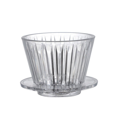 Coffee Dripper , Slow Brewing Coffee Pour Over for Cafe, Travel, Home&Offices, Single Cup Coffee Pour Over (Transparent)Excluding pots