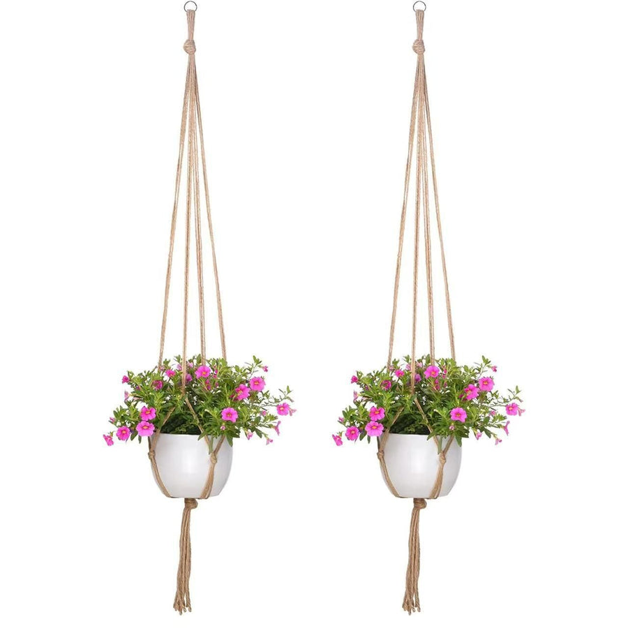Plant suspended basket, 2 Packs suspended basket , Hanging Planter for Indoor Plants Decorative Pot Hanger for Home Decor, only Hanger, NO Plant and Pot