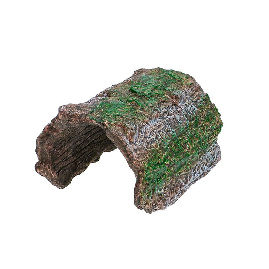 Reptile Hideout Box, Spider, Scorpion Reptile Hides and Caves Habitat Decor, Imitation Bark Resin Hidden Nest Tortoise Supplies-small