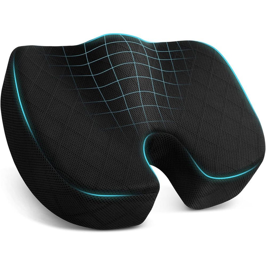 Seat Cushion,Office Chair Cushion for Tailbone Pain Relief,Butt Pillow for Office Chair,Car seat Cushion,Computer Desk,Long Sitting Office Workers,and Car Drivers,Black