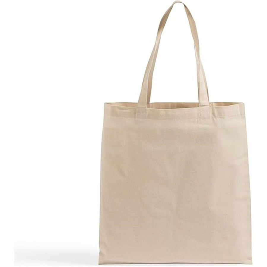 Canvas Tote Bag - Lightweight Thin Tote Bags Bulk Blank Shopping Reusable Grocery Bags for DIY Gift Sublimation Activity - Beige