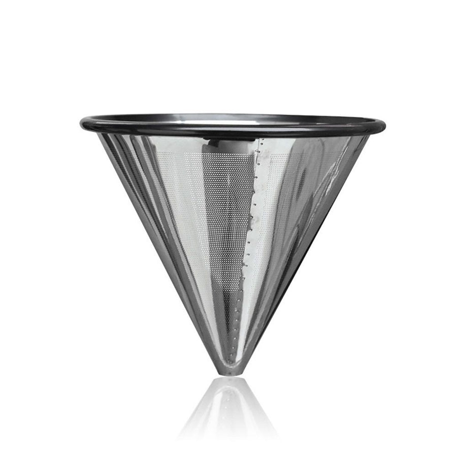Reusable Coffee Filter for  Pour Over Drippers : Stainless Steel Wave Alternative for Sustainable Brewing