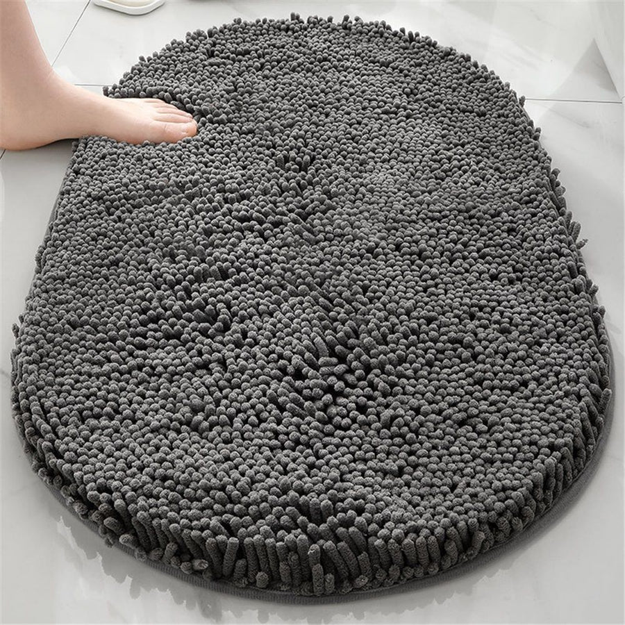 Bath Mat |Boho Bathroom Rug | Also Perfect for Kids Rooms, Nurseries, Bedside, dorms, Half Baths and Powder Rooms | Machine Washable, dark gray