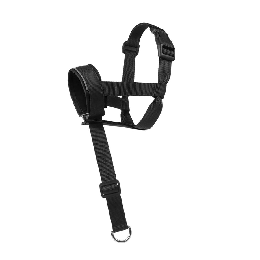 Adjustable Dog Harness, for Training and Daily Walks Small Dog Muzzle Dog Head Collar Halter M Black