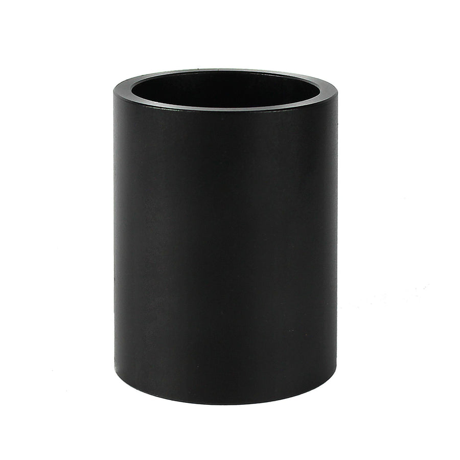 Metal Pen Holder Aluminum Pencil Holder for desk, Round Desktop Organizer and Black Pencil Cup for Office, School, Home and Stationary Supplies(Black)