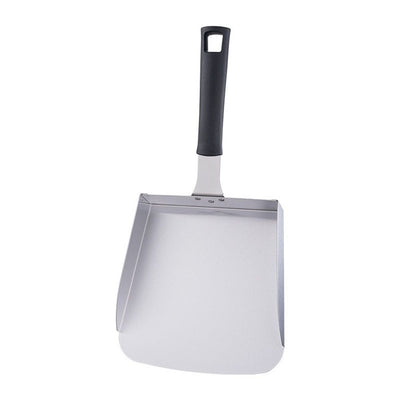 Griddle Spatula, Large Stainless Steel Griddle Food Mover Shovel Metal Food Scooper for Flat Top Stir-frying Grilling Cooking Rice, Vegetables and More.Detachable handle