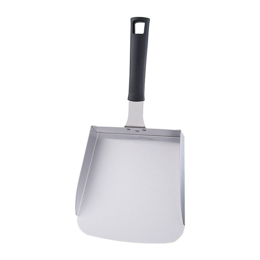 Griddle Spatula, Large Stainless Steel Griddle Food Mover Shovel Metal Food Scooper for Flat Top Stir-frying Grilling Cooking Rice, Vegetables and More.Detachable handle