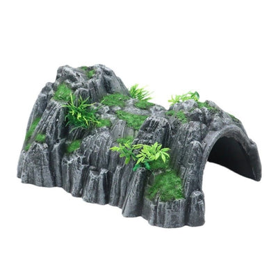 Reptile Hide Large Rock Turtle Cave Bearded Dragon Hideout Aquarium Caves Tortoise Habitat Accessories Leopard Gecko Hides Snake Cave Reptile Terrarium Hideaway （small size）
