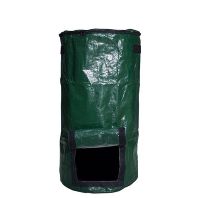 Big Compost Bag -  Garden Compost Bin for Yard Garbage Cans Plant growth bag fermentation bucket (Green 1pcs 45*80cm)