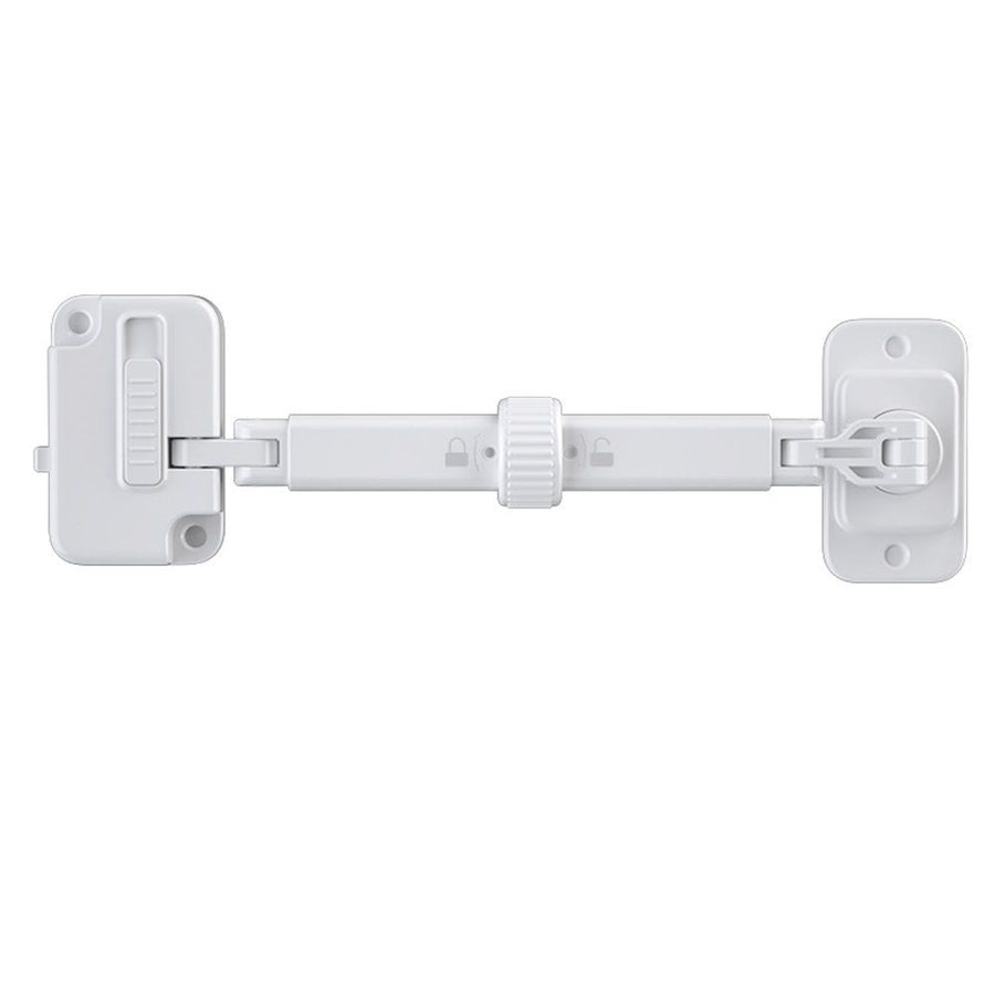 （2 Pack） Child Proof Window Restrictor, Adjustable Baby Safety Window Lock, Window Safety Locks for Toddlers & Pets, Easy to Install Suitable for Door, Washing Machine, Cat Door (White)
