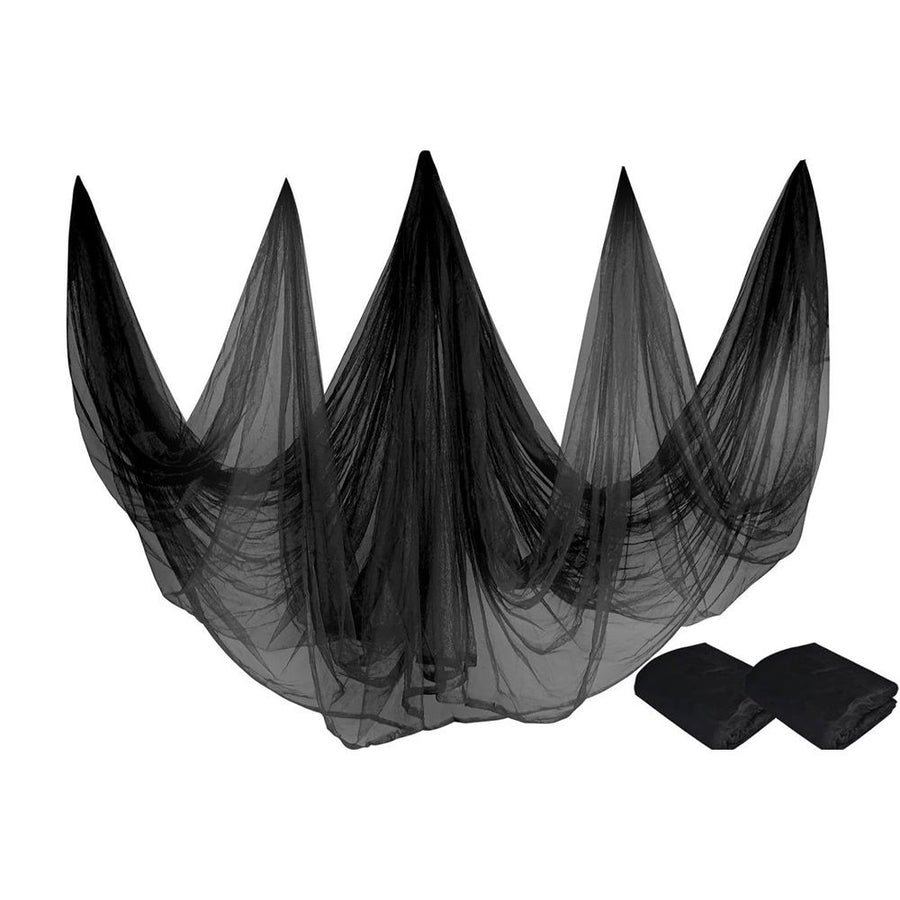 Mosquito Netting Garden Mesh Netting,Fly Bird Net Barrier Hunting Blind Plant Protecting Net, Black（2.4*6m）