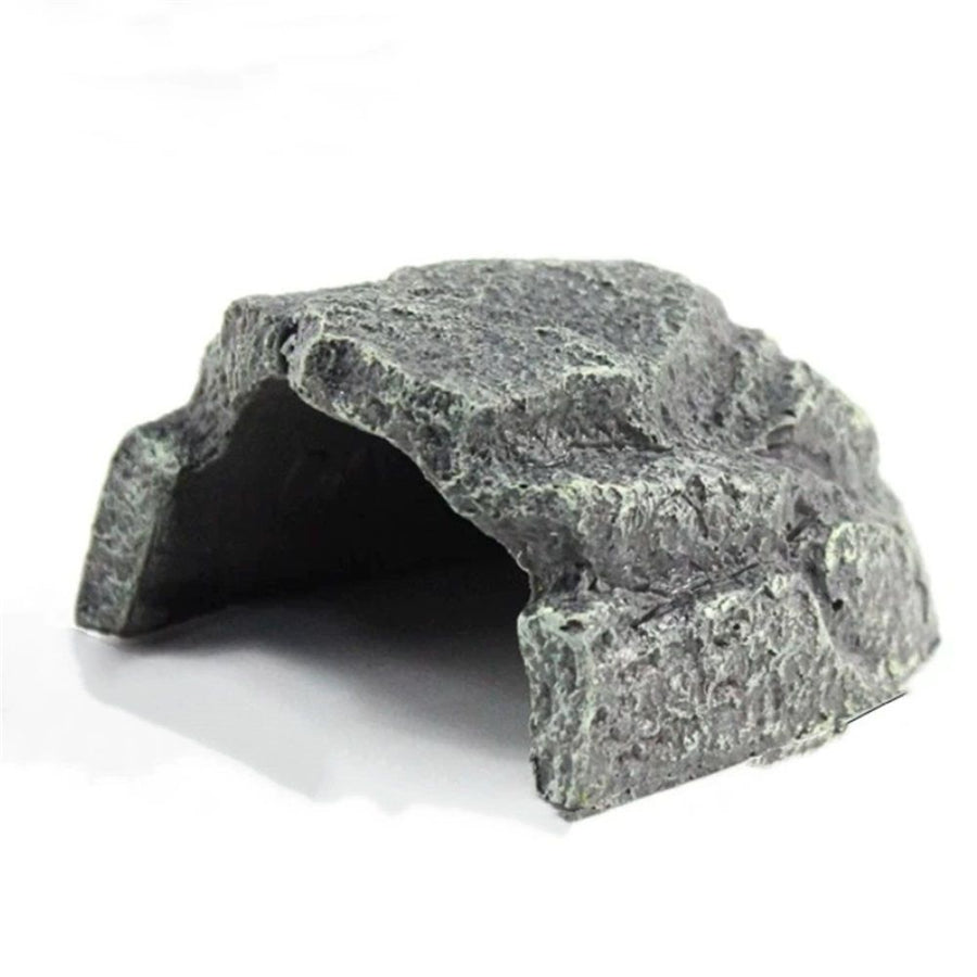 Reptile Rock Hide Cave, Resin Cave, Aquarium Decorations Accessories, Lizard Turtle Fish Hide Habitat, Lizards Hideaway