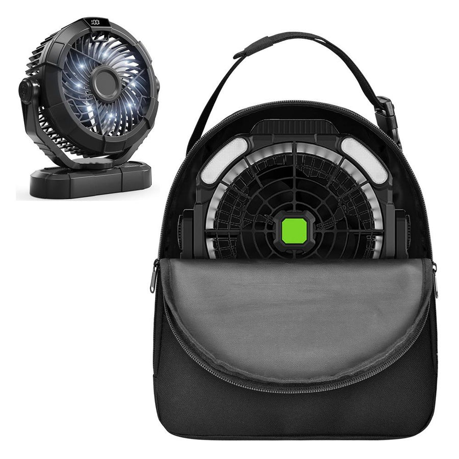 Electric fan Travel Bag Carrying Case for Family Only, Portable Travel Bag, Storage Bag (Black,only Bag)