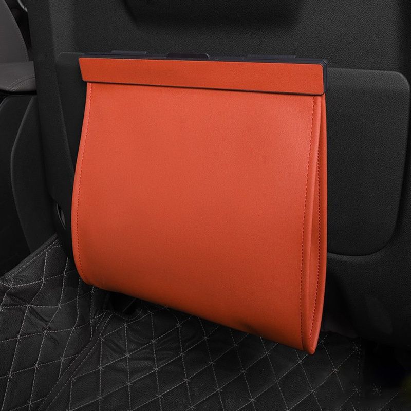 Leather Car Trash Can with Magnetic Closure,Leak-Proof, Odor-Lock Car Trash Bin for Any Cars, Sedans, SUVs, Trucks（Only trash cans）