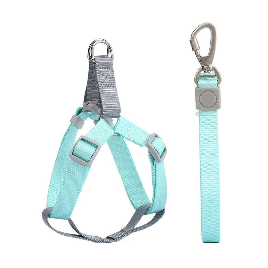 Soft No Pull Dog Harness - Adjustable Step in Dog Harness with Heavy Duty Buckle, Freedom Nylon Dog Halter Vests for Small Medium Large Dogs Easy Walking Training (L)