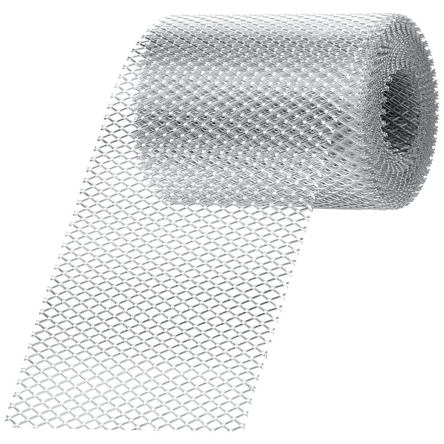Gutter Guard Mesh 5 Inch x 19.68 Feet Aluminum Gutter Guard from Leaves Gutter Covers Screen Leaf Gutter Guard Protection for DIY Cutting Leaf Rain Gutter Guards, Silver
