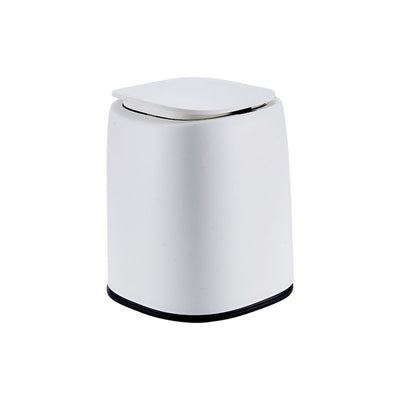 Mini Trash Can for Desk Stainless Steel mini Desk Trash can with Lid,Tiny Trash Can for Desk for Office, Home, Car（no Roll Bags）